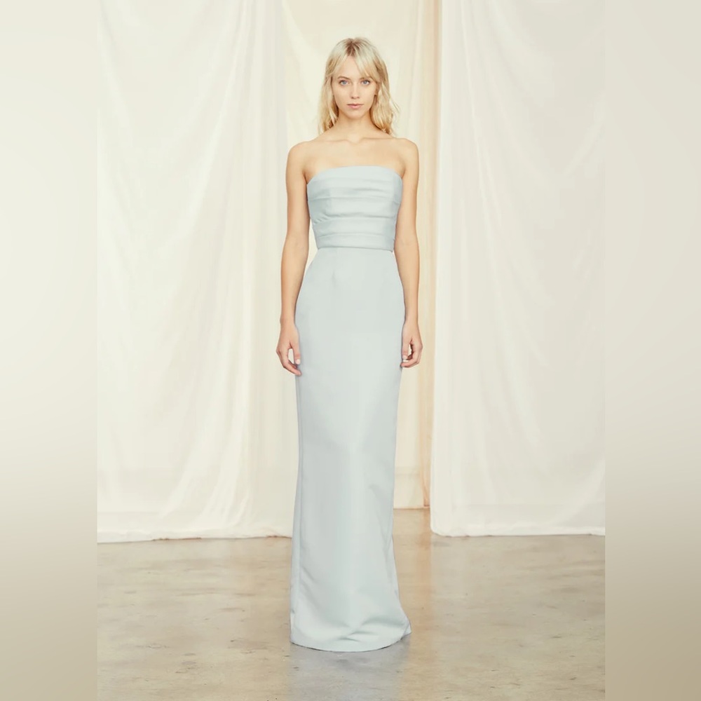 Amsale Sonia Dress in Ice